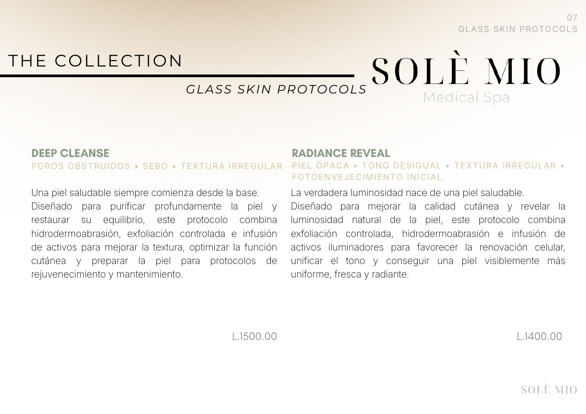 The Solè Mio Treatment Collection, página 7