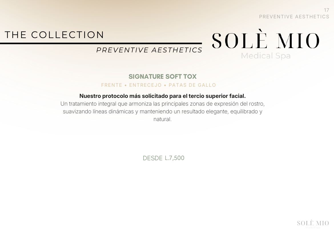 The Solè Mio Treatment Collection, página 17