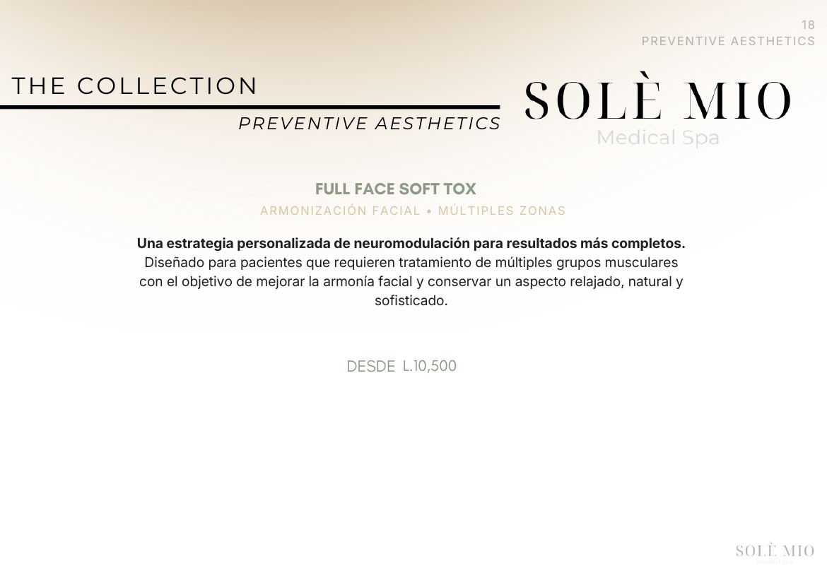 The Solè Mio Treatment Collection, página 18