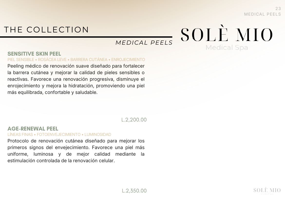 The Solè Mio Treatment Collection, página 23
